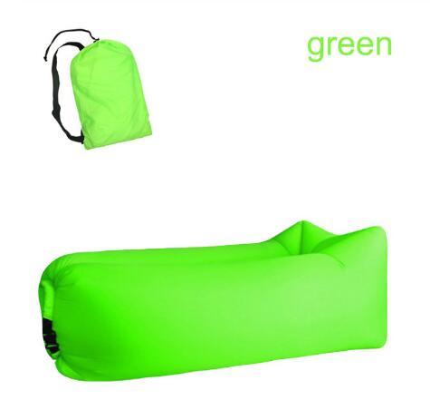 Self-inflating deckchair for picnics and the beach.