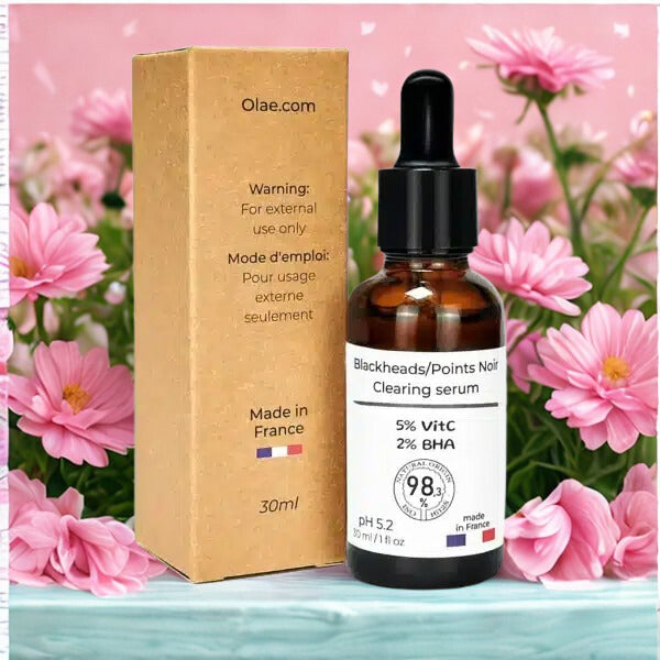 Серум за почистване на черни точки по кожата