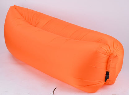 Self-inflating deckchair for picnics and the beach.