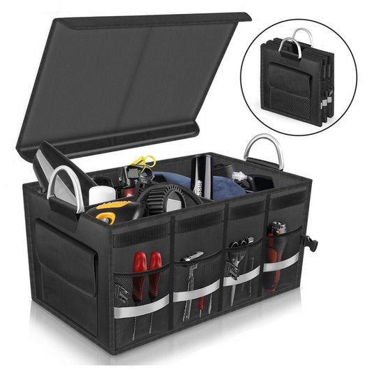Portable car trunk organizer